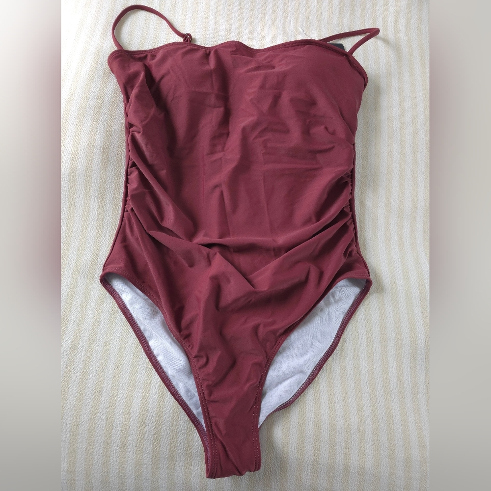 Beilon One Piece Swimsuit Size:XL Color:Rose/Rust